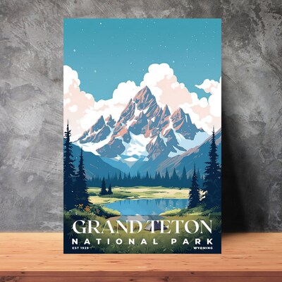 Grand Teton National Park Poster, Travel Art, Office Poster, Home Decor | S3 - image3